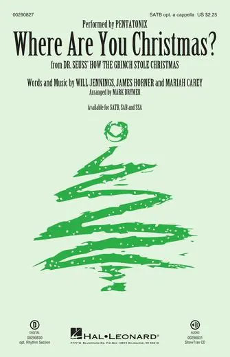 Přímo Od Výrobce Where Are You Christmas? (from How The Grinch Stole Christmas) (arr. Mark Brymer) - Drums